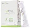 reFeel 2.0 Daily Probiotic Supplement - 15 miljardia PMY, kevyesti makea jogurtti maku, Prebiootit mukana, Optimal Gut Flora Balance, ravinteiden Imeytyminen & yleinen hyvinvointi (19 kanta Blend)