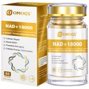 OMOGS NAD+ 300 mg + Trans- Resveratrol 200 mg, Pure NAD Supplement, Max Imeytyminen, boosting Supplement for DNA Repair, Terve ikääntyminen, solujen energia & pitkäikäisyys, 60 kapselia