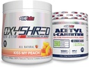 EHP Labs Non-Stim + Acetyl Bundle - OxyShred Thermogenic Preworkout Powder & Shredding Supplement - Acetyl L-karnitiini - Tukee luonnon energian tuotantoa, Aids Metabolia, & Terve aivojen toiminto