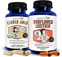 Legendairy Milk Liquid Gold + Auringonkukka Lecithin Imetys täydennysosa maidon tarjonnan lisääminen ja pilattu maito Ducts - Imetys täydentää maitoa virtaus ja boost maidontuotanto