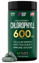 Klorofyllikapselit 600 mg - Luonnollinen klorofylli pillereitä naisille ja miehille - Erittäin bioSaatavissa oleva klorofylli täydentää energia, immuniteetti, iho + sisäinen deodorantti