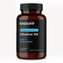 Endur Choline L(+) Bitartraatti, jatkuva vapautusaivojen ja maksan tukilisä, prenataalinen turvallinen, vegaaninen, ei-GMO, gluteeniton, 300 mg (60 tablettia)