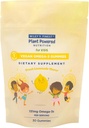 Wiley's Finest Kids Vegan Omega-3 Gummies - Natural Sugar - Kasvissyöjä DHA, ALA & SDA - Gluteeniton - Sitruunamaku, 30 Gummies