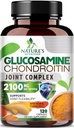 Glukosamiini Chondroitin MSM 2100mg Complex - Joint Support Supplement for Joint Mobility & Comfort For Men and Women with Turmeric & Boswellia, Triple Strength Glukosamiini täydentää - 120 kapselia