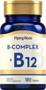 Piping Rock B-vitamiini Complex ... 180 tablettia...
