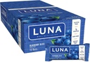 LUNA BAR - Gluteenittomat Välipalat - Mustikka Bliss Flavor - 7g proteiinia - GMO:ton - Kasvien terveellistä välipala - On the Go Välipalat (1,69 Ounce Välipalat, 15 Count)