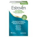 Estroven Complete + Ashwagandha Multi-Symptom Menopause Supplement for Women - 60 Ct. - Kliinisesti todistettu ainesosat tarjoavat vaihdevuosia helpotusta ja yöhikoilua + kuuma Flash Relief* - Drug-free & non-GMO