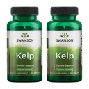 Swanson Kelp - Natural Jodi Source Supporting Kilpirauhasen terveys - Mineral Supplement w/jodi Source Standarded 0,4% - (250 tablettia, 225 mcg Each) (2 pakkaus)