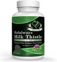 Halalways Milk Thistle Certified Halal Supplement Milk Thistle Liver Detox Supplement Gentle Herbal Liver Cleanse miehille ja naisille - Maksan terveystuki - ei-GMO