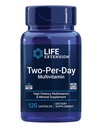 Life Extension Two-Per-Day Multivitamin, Vitamin B, C, D, zink, Packad med över 25 vitaminer, mineraler och extrakt, tvåmånaders leverans, icke-GMO, Gluten-Free, 120 kapslar