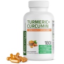 Bronson Turmeric Curcumin Extra Strength - Antioksidantti, Joint & Digestion Tuki BioPerine, ei-GMO, 180 kasvissyöjä kapselit