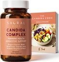 Candida Cleanse naisille Gut & Feminine Balance with Oregano Oil, Caprylic, Probiootit, Reishi, Aloe & Black Walnut 