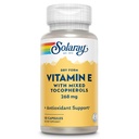 SOLARAY-vitamiini E 400 IU (268 mg), kuiva muoto sekoitettujen tokoferolien E-vitamiini - antioksidantti täydentää, PMS ja menopaussi tuki - 60 päivän takuu, Lab todennettu - 50 palvelinta, 50 kapselia