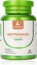 Nattokinaasi Lisäravinteet 180, 000FU Koko pullo 60 kapselia, 6, 000FU 2 kapselia Päivittäinen ravitsemus Lisäravinteet Systeemiset Entsyymit Kasvissyöjä Ystävällinen sydän- ja verisuonitautien tuki