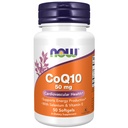 Now Foods Supplements, CoQ10 50 mg, Pharmaceutical Grade, All-Trans Form tuotettu Fermentation, 50 Softgels