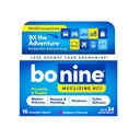Bonine Non-Drowsy for Motion Picture Relief, Sea Sairaus, Auton Sairaus, Pahoinvointi, & Oksentelu - Meclizine HCI 25mg, Travel-Sized - 16ct Vadelma Purutabletti (Pakkaus toukokuussa Vary)