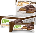 MusclePharm Combat Sport Bar, Chocolate Peanut Butter Cup, High Protein Bars, Combat Cravings, Fuel Performance & Meet Energy Tarpeet, 20g proteiinia Whey Protein, 5g kuitua, Gluteeniton, 12 Bars