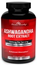 Divine Bounty Organic Ashwagandha kapselit - 1200 mg Ashwagandha Powder with Black Pepper for Enhanced Absorption - Ashwaganda täydentää rauhoittava & mielialan tuki - 90 kasviskapselit