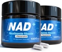 NAD-liite - NAD Nikotinamidi Riboside Resveratrol, Liposomal NAD+ Täydennys 1000 mg naisille ja miehille - Terve ikääntyminen, aivot ja soluihin energia, ei-GMO, Gluteenittomat 160 kapselia