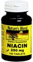 Nature's Blend Niacin 250 mg 250 mg 100 Tables