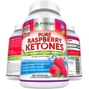 TUOREET TERVEYSCARE Puhdas 100% Vadelma Ketones Max 1000mg per tarjoilu - 3 kuukauden tarjonta ei GMO - Advanced Weight Loss Support - 180 kapselia