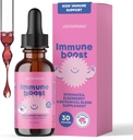 JoySpring Immuuni tihkurat - Lapset. Immuniteettituki täydentää (1 fl oz, 30 Servings) kanssa Organic Elderberry Liquid, Echinacea, Oregon Grape Root & Orange Peel ikäisille 2-16+ Vuodet ja aikuiset