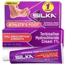 SILKA-anti-Fungal Cream, kliininen anti-Fungus jalka hoito, Jock kutina ja rengasmato Remedy, suurin vahvuus, nopeasti toimiva helpotus kutina ja polttaminen, 1 Oz
