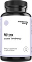 Terveellinen tarina Organic Vitex Chasteberry täydennysosa naisille Hormonitasapaino, hedelmällisyys Tuki & Jakso Asetus Vitex Berry Agnus uute ... 120 kapselia Chaste Tree Berry