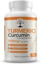 Turmeerinen täydentää 95% Standardoitu Curcuminoids ja Black Pepper Extract - Antioksidantti edut - 120 vegan kapselit