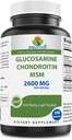 Brieofood Triple Strength Glukosamiini Chondroitin MSM 2600mg/Serving kapselit, tukee terve Joint, Cartilage ja Connective kudos - edistää yhteinen mukavuus ja joustavuus 180 Count