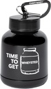 ONMYWHEY Double Scoop (180cc) Proteiini ja täydentää avainketju Funnel, Aika saada Wheysted