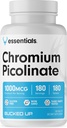 Bucked Up Kromi Picolinate 1000 mcg per tarjoilu, Bucked Up Essentials (180 palvelinta, 180 tablettia)