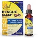 Bach RESCUE Sleep Kids Dropper 10ml, Natural Sleep & Stress Relief Aid, Homeopathic Flower Essence, vapaa melatoniini, sokeri & Gluteeni, Kid-ystävällinen, Alkoholiton Formula