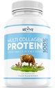 Revive Naturals Multi Collagen Protein Capsules - Tyypit I, II, III, V & X - Hydrolysed Grass Fed Bount, Wild Caught Marine & Free-Range Chicken, valmistettu hyaluronihappoa & C-vitamiinia, 120 kapselia