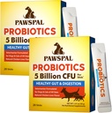 Probiootit koirille ja kissoille, 5 miljardia PMY, eläinlääkäri Formulated, Dgestive & Immuno Health, Gut Flora Balance, Kaikki luonnollinen Probiootti jauhe, Kanan Maksan maku, 40 tikkua
