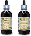 Vitex (Vitex Agnus-Castus) Tincture, Organic kuivattu marjat nesteuute (Brand Name: HerbalTerra, ylpeästi valmistettu Yhdysvalloissa) 2x4 fl.oz (2x120 ml)