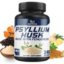 BMVINVOL Psyllium Husk kapselit Kuitu täydentää kanssa Sarviapila, Turmeeric, Inkivääri, Musta Pippuri - Tuki Ruoansulatuskanavan, suoliston terveys - 240 Count varten 4 kuukauden tarjonta