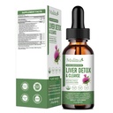 Maksan terveys & lymfatic Drainage Drops -Support Liver Cleanse Detox & Korjaus Artisoke Milk Thistle Silymarin Extract, Voikukka,Turmeric, berberiini uudelleenw/21 Potent Herb-Nutrients-60ml