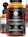 Liquid Magnesium Glycinate 420 Mg Natural Tart Cherry Extract ... Magnesium Glycinate Drops Supplement for Sleep, Mood & Mobility Support