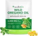 Oil of Oregano Softgels 6000mg Per Serving - öljy Oregano musta siemenöljy - Potent Carvacrol & Thymokinone ... Immuunituki, digestiivinen terveys & antioksidantti
