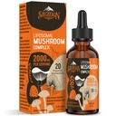 Liposomal Mushroom Complex Drops 2000 MG - 20 Organic Mushroom Uutteet - Advanced Liquid Formula Immuniteetti, Kognitiivinen ja muisti - Lions Mane Supplement, Reishi, Cordyceps, Chaga, 30 Servings