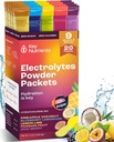 Avainaineet Elektrolyyttejä Powder Packets Ei sokeria - 5 herkullista makua Hydraation pakkauksissa 20 pakkaus - Ei kaloreita, Gluteeniton Elektrolyyttejä Powder Packets, Ei GMO, Valmistettu USA