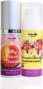 Vaihdevuodet Tasapaino: Silky Peach Estroli Cream & Vibrant Kolmas Progesterone Cream naisille. Bioidenttinen estrogeeni ja progesteroni kuumien välähdysten hoitoon, emättimen kuivumiseen, uniongelmiin ja aivosumuun