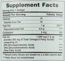 Nature's Bounty Fish Oil, Tukee Heart Health, 1200 Mg, Rapid Release Softgels, 200 Ct (paketti 2)