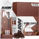 RAW Replenish Packets, Premium Electrolytes Powder Recovery Formula, Chocolate (20 Stick Packs) - Flavored Electrolyte Drink Mix for Hydration, Replenishment, Endurance & Performance Treens
