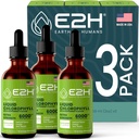 E2H Klorofyllin nestetippa - Natural Energy Booster, Immuunijärjestelmä tuki ja sisäinen deodorantti - Piparminttu maku - (3 pullot)