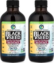 Amazing Yrtit Premium Black Seed Oil - Gluteeniton, Ei GMO, Cold Pressed Nigella Sativa Aids in Digestive Health, Immuunituki, aivojen toiminta, yhteinen liikkuvuus - 4 Fl Oz (paketti 2)