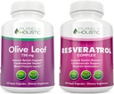 Puhtaasti kokonaisvaltainen Olive Leaf Extract 750mg + Resveratrol Complex 1450mg - 300 Vegan kapselit - Valmistettu Yhdysvalloissa