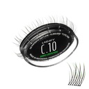 Lashify Curl 10mm Gossamer Silmänrintalaajennukset Täytä Ombre Green, Helppo DIY väärä lashes varten luonnollinen ilme