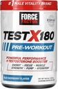 FORCE FACTOR Test X180 Pre-Workout Powder & Energy Supplement, Boost Focus & Endurance, Build Muscle & Strength, Typpioksidi täydentää Ashwagandaha & L-sitrulliini, Sininen Vadelma, 30 tarjoilua